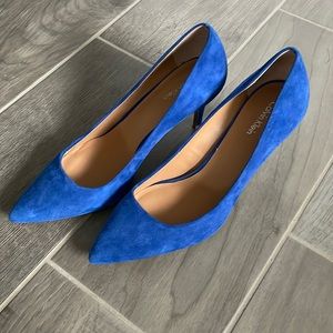 Calvin Klein Gayle blue suede heels - size 9.5